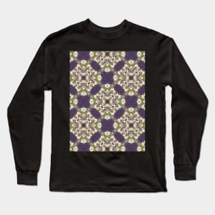 Big Purple and Small Green Diamonds Pattern - WelshDesignsTP003 Long Sleeve T-Shirt